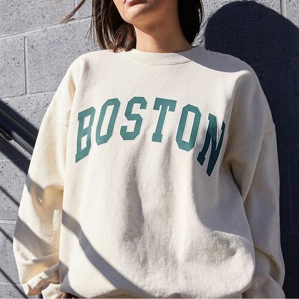 Women’s Brandy Melville Boston Crewneck Sweatshirt John Galt One Size Pacsun